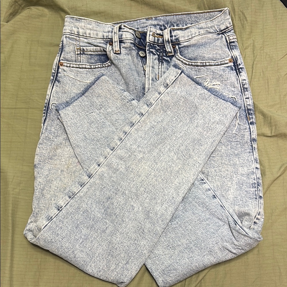 Old Navy Blue Straight Leg Jeans Classic Style